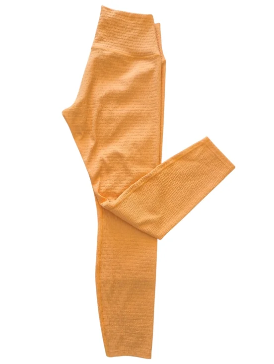 SEERSUCKER HIGH WAISTED 7/8 LEGGINGS Sz Large - Picture 4 of 6